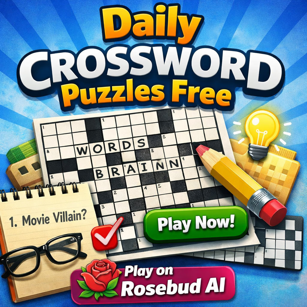 Daily Crossword Puzzles Free — Play Online on Rosebud AI